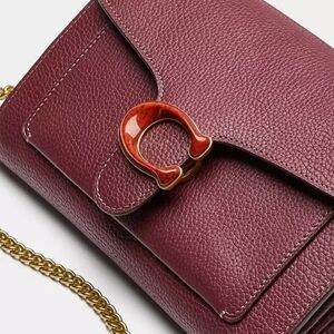 Coach* Tabby Chain Clutch, Wine